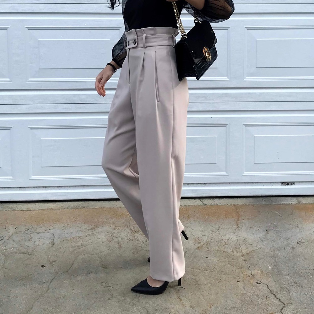 Topshop tan pants size 2
